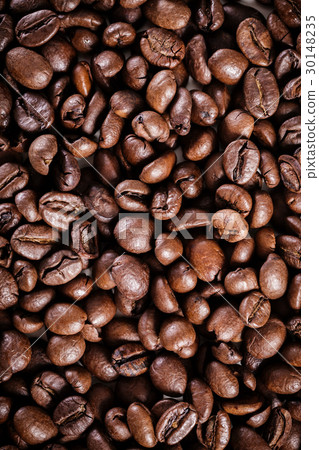 roasted coffee beans background. brown texture 30148235
