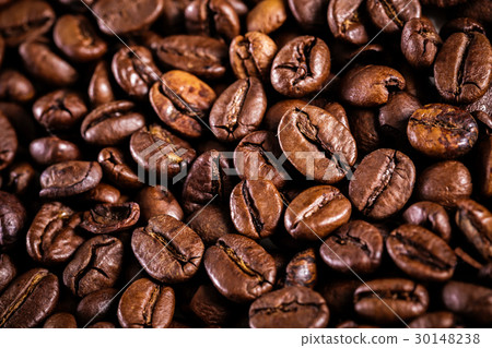 roasted coffee beans background. brown texture 30148238