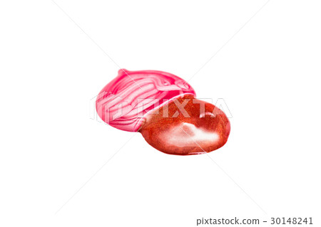 Blot of red and pink nail polish isolated on white Blot of red and pink nail polish isolated on white 30148241