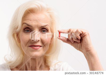 Joyful glance of mature woman 30148774