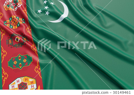 Turkmenistan flag Turkmenistan flag 30149461