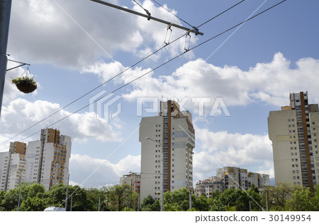 Suburbun and trolley wires Suburbun and trolley wires 30149954