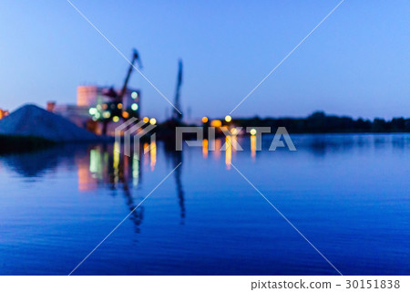 blurred cargo crane 30151838