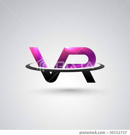 VR Logo With "VR" Alphabet for Virtual Reality 30152737
