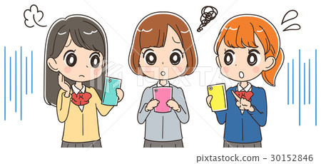 需要的學校女孩的例證 需要的學校女孩的例證 30152846