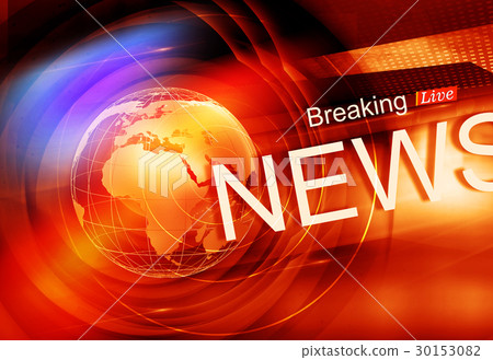 Graphical Colorful Live Breaking News Background Stock Illustration