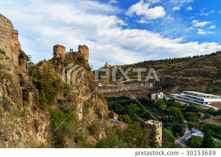 Ruins of Narikala Fortress in Tbilisi, Georgia Ruins of Narikala Fortress in Tbilisi, Georgia 30153689