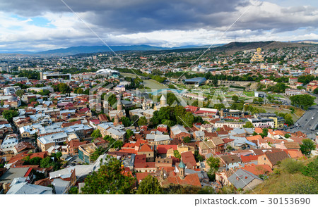 View of city center Tbilisi. Georgia View of city center Tbilisi. Georgia 30153690