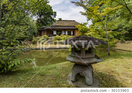 新鮮的綠色Katsura Rikyu庭院 30153903