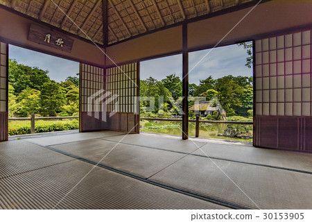 新鮮的綠色Katsura Rikyu庭院 30153905