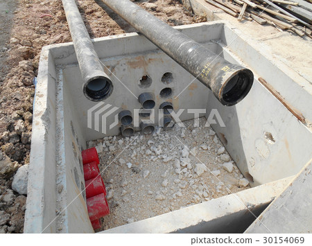 Precast concrete manhole for underground utility Precast concrete manhole for underground utility 30154069