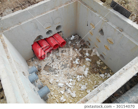 Precast concrete manhole for underground utility Precast concrete manhole for underground utility 30154070