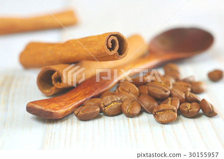 coffee grains cinnamon sticks aroma drink coffee grains cinnamon sticks aroma drink 30155957