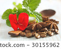 red flower mint leaf coffee anise food ingredients 30155962