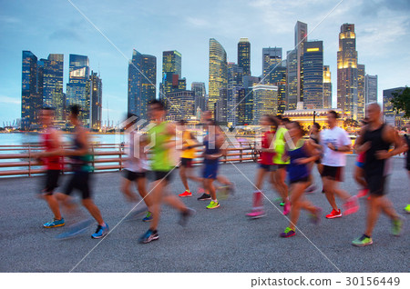 Running in Singapore Running in Singapore 30156449