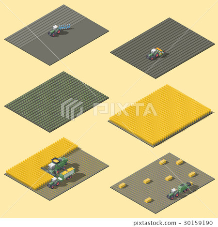 Field work of agricultural machinery Field work of agricultural machinery 30159190