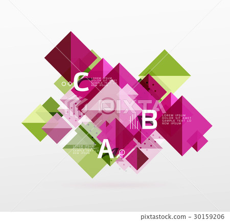 Repetition of overlapping color squares 30159206