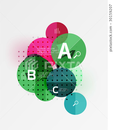 Vector circle banner 30159207