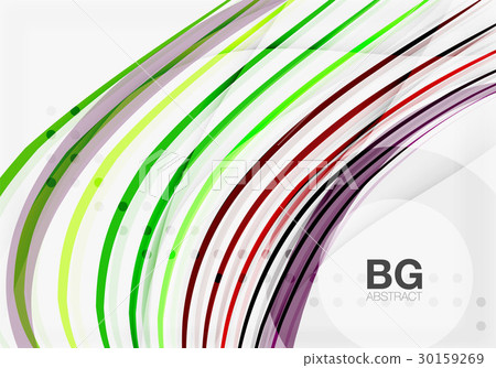 Thin lines wave abstract background 30159269