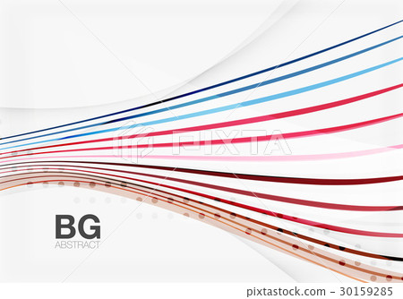 Wave lines abstract background 30159285