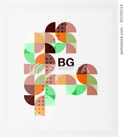Colorful circle elements 30159314