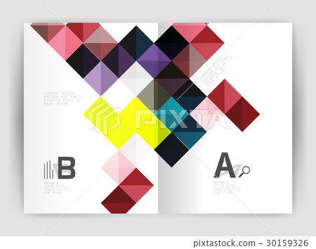 Vector square minimalistic abstract background Vector square minimalistic abstract background 30159326