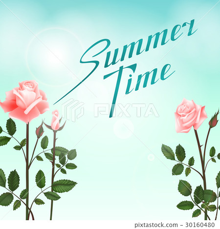 Greeting card with roses Greeting card with roses 30160480