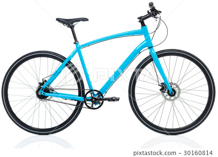 New blue bicycle isolated on a white 30160814
