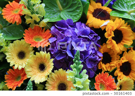 Close up of a flower bouquet on outdoor Close up of a flower bouquet on outdoor 30161403