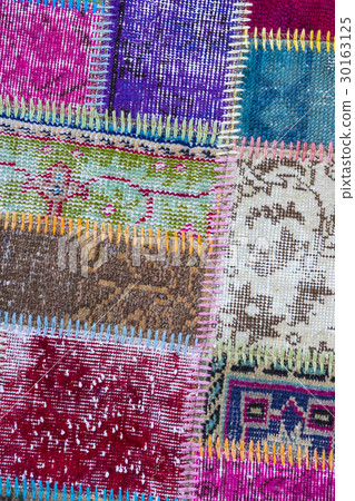 Texture of a piece of old carpet to sew thick thre 30163125