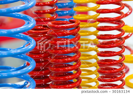 Multicolored metal of different sizes car springs Multicolored metal of different sizes car springs 30163134