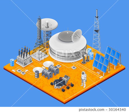 Space Station Isometric Concept Space Station Isometric Concept 30164340