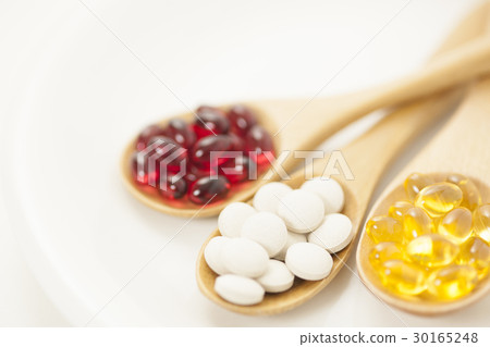 Spoon and supplement tablets health food health maintenance dietary supplement Spoon and supplement tablets health food health maintenance dietary supplement 30165248