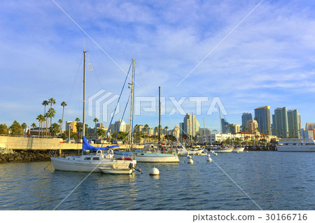 Sail boat at a dock Sail boat at a dock 30166716