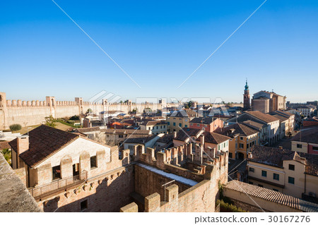 View of Cittadella, walled city in Italy 30167276