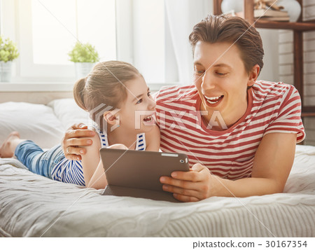 father and daughter play father and daughter play 30167354