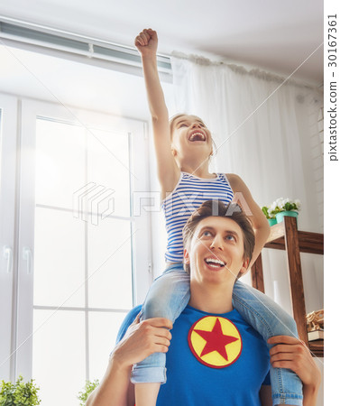father and daughter play father and daughter play 30167361