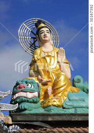 Statue of Buddha at Pagoda (Dalat, Vietnam) Statue of Buddha at Pagoda (Dalat, Vietnam) 30167392