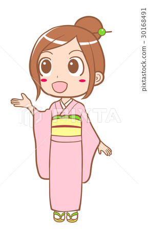穿和服的女孩 穿和服的女孩 30168491