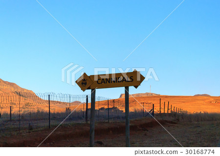 Cannibals road sign Cannibals road sign 30168774
