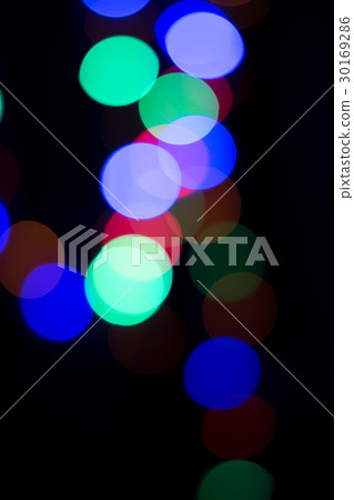 abstract bokeh background from night light 30169286
