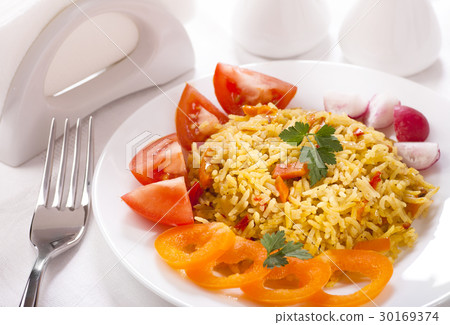Rice with vegetables 30169374