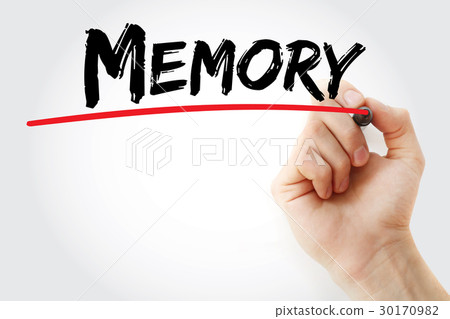 Hand writing memory with marker Hand writing memory with marker 30170982