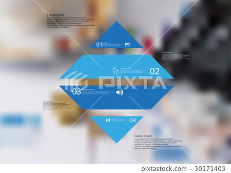 Illustration infographic template with rhombus - Stock Illustration ...