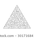 Triangular vector labyrinth. 30171684