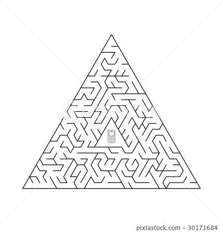 Triangular vector labyrinth. Triangular vector labyrinth. 30171684