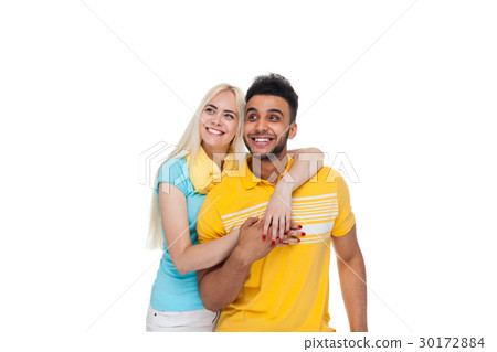 Beautiful Young Happy Couple Love Smiling Beautiful Young Happy Couple Love Smiling 30172884