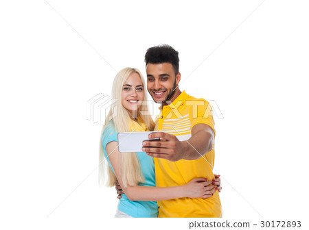 Beautiful Young Happy Couple Love Smiling 30172893
