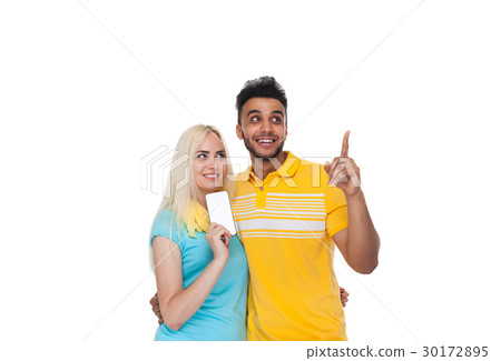 Beautiful Young Happy Couple Love Smiling 30172895