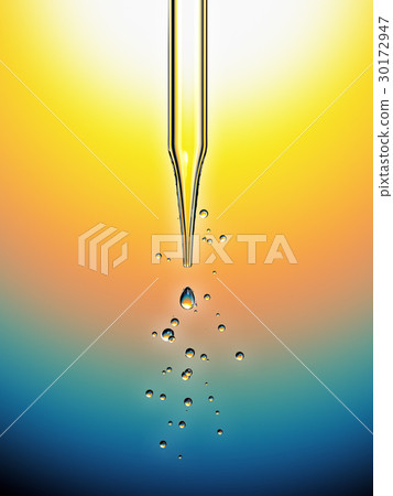 science laboratory pipette with a drop of chemical 30172947